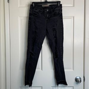 Black Distressed Jeans